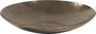 Howard Elliott Deep Bronze Decorative Bowl with Chisel Texture - Large