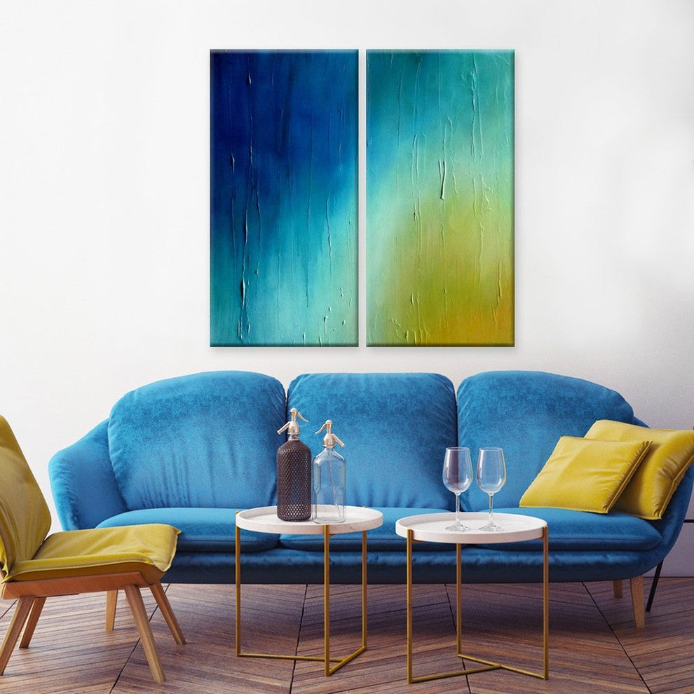Ready2HangArt 'Sunrise' Canvas Wall Decor Set, 24"x24" 2-Panels