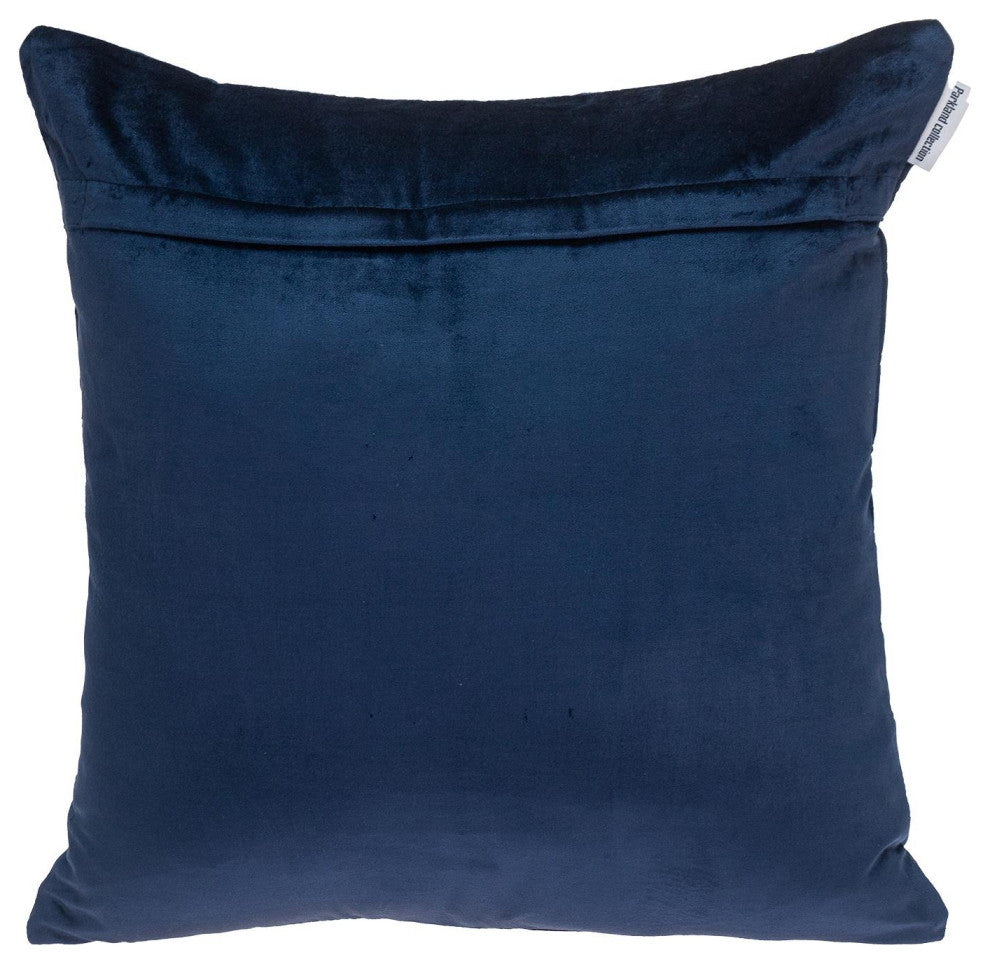 Parkland Collection Marrisa Blue/Navy Throw Pillow