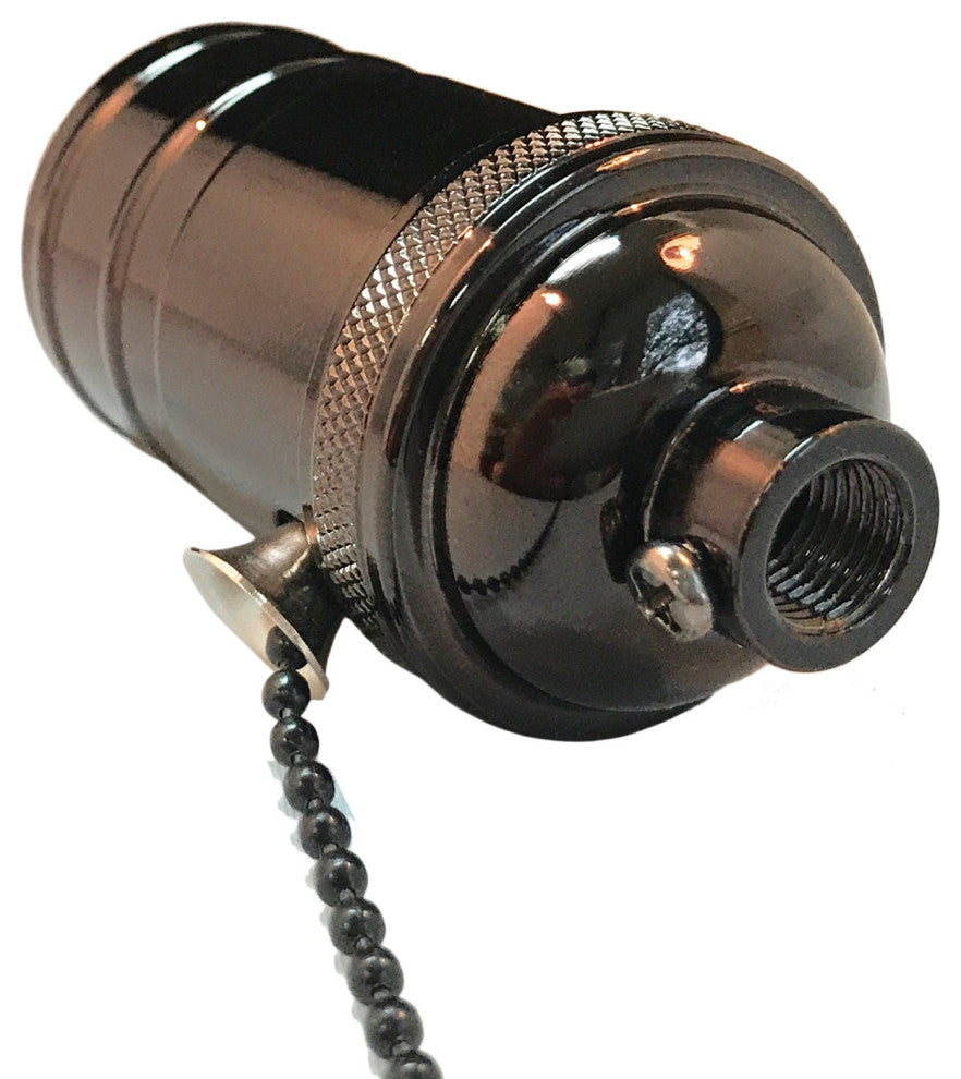 Royal Designs, Inc. Vintage Pull Chain Lamp Socket, Oil Rubbed Bronze, Set of 10