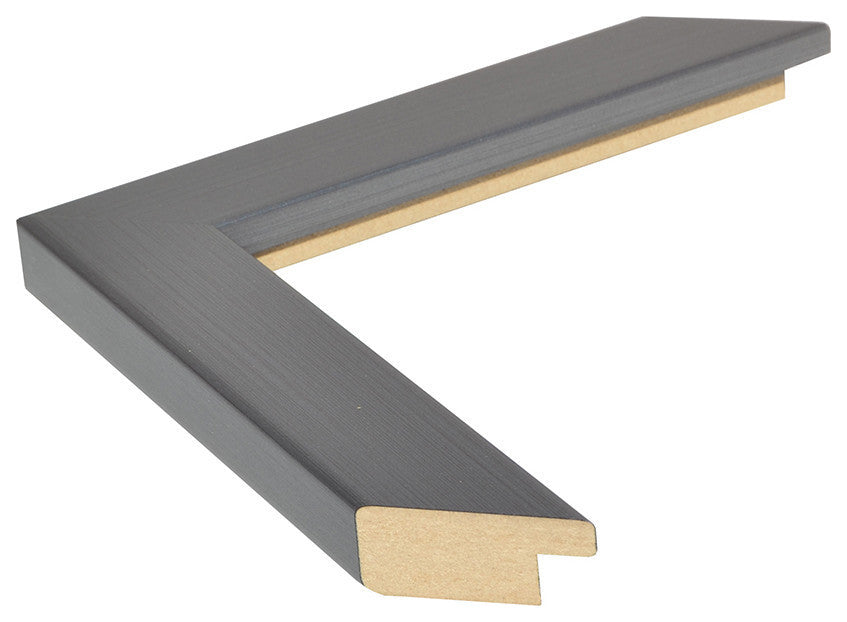 Ellis Framed Wall Mirror, Satin Nickel, 36"x54"