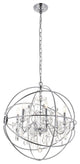 Cory 6-Light Chrome Crystal Pendant