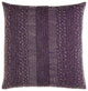 Surya Washed Waffle Medium Purple Pillow Shell With Polyester Insert 18"H X 18"W