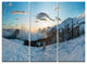 "Morning Winter Carpathian Mountains" Wall Art, 3 Panels, 36"x28"