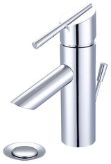 i2v Single Handle Bathroom Faucet, Polished Chrome, Brass Pop-Up Drain
