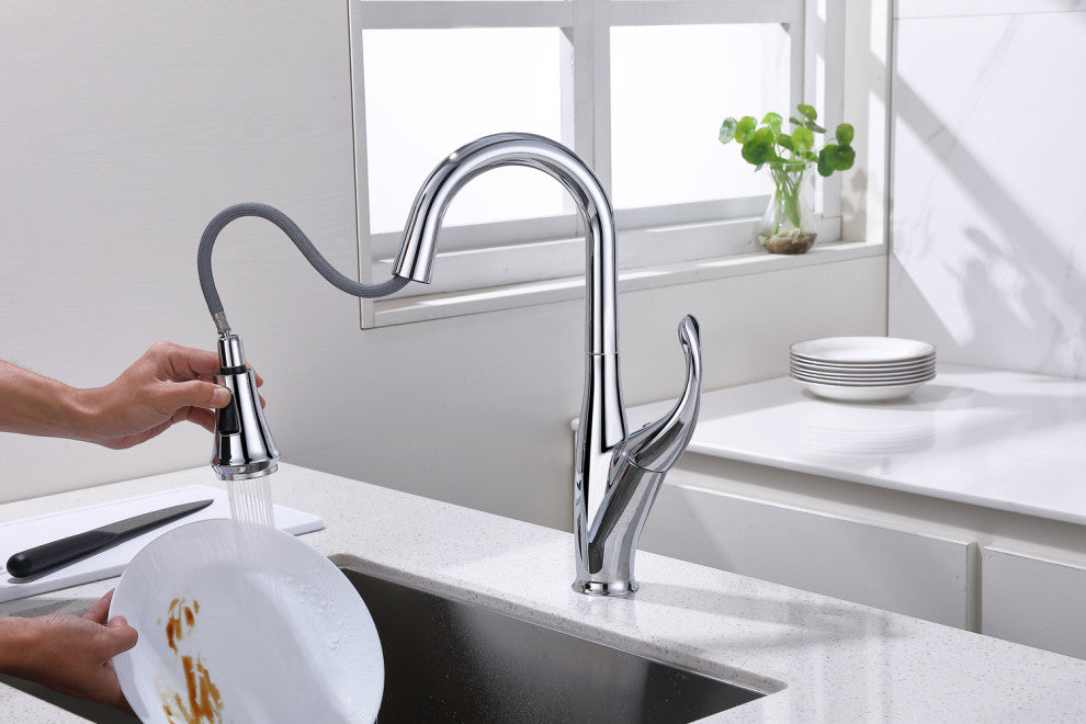 33-1/8" Topmount Stainless Steel 50/50 Double Bowl Kitchen Sink and Faucet Combo
