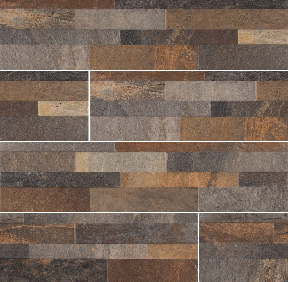 MSI NROC6X24 Rocky - 6" x 24" Rectangle Floor Tile - Matte Visual - Gold
