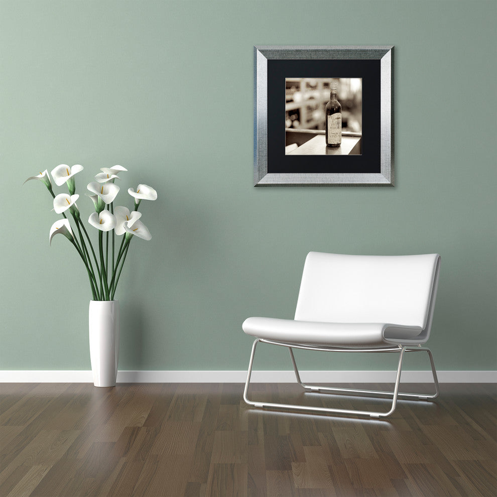 Alan Blaustein 'Tuscany Caffe III' Art, Silver Frame, Black Mat, 11x11