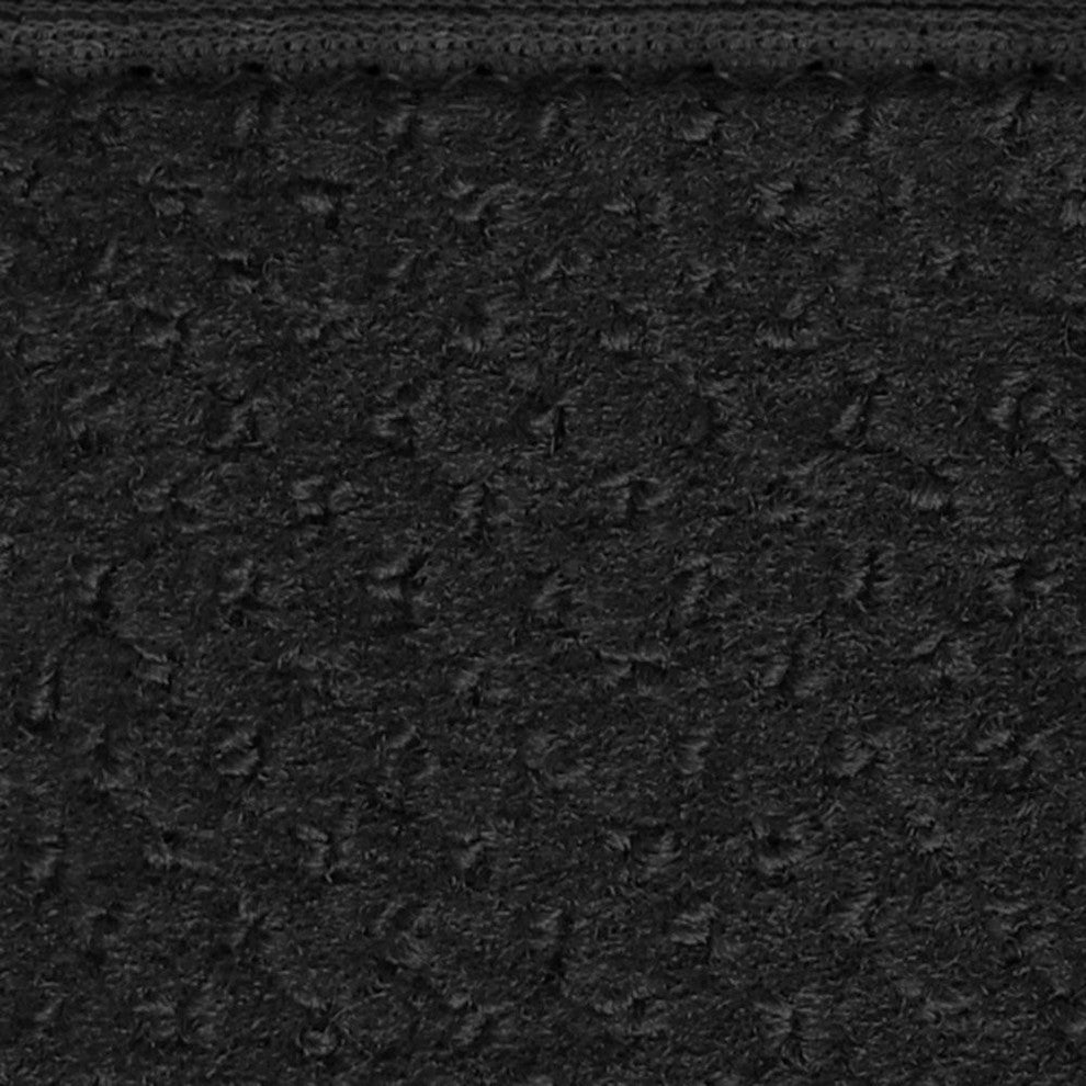 Attachable Rug for Stair Landings, Black, 3'x3'