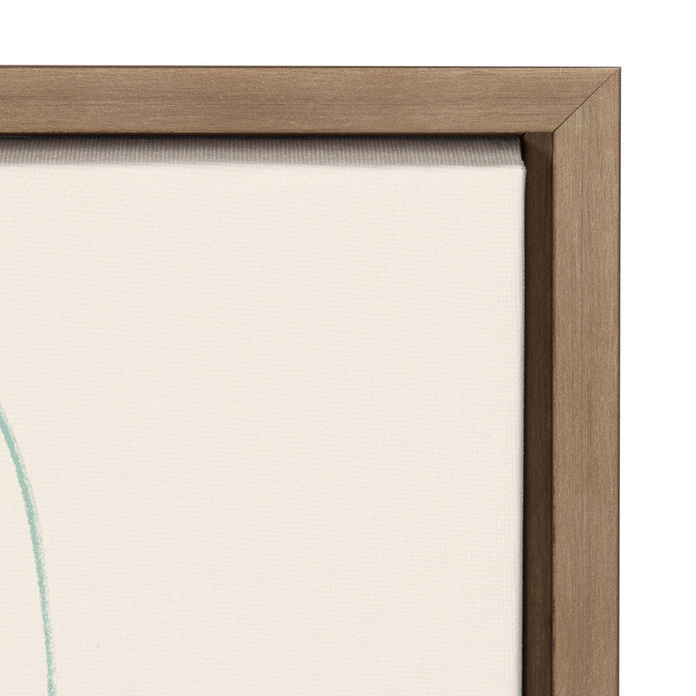 Sylvie Lotus Garden Framed Canvas by Kasey Free, Gold 23x33