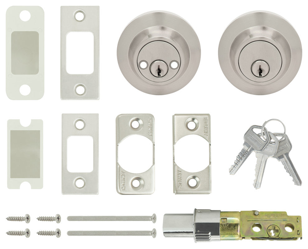 Nuk3y Thor Deadbolt, Satin Nickel, Double Cylinder