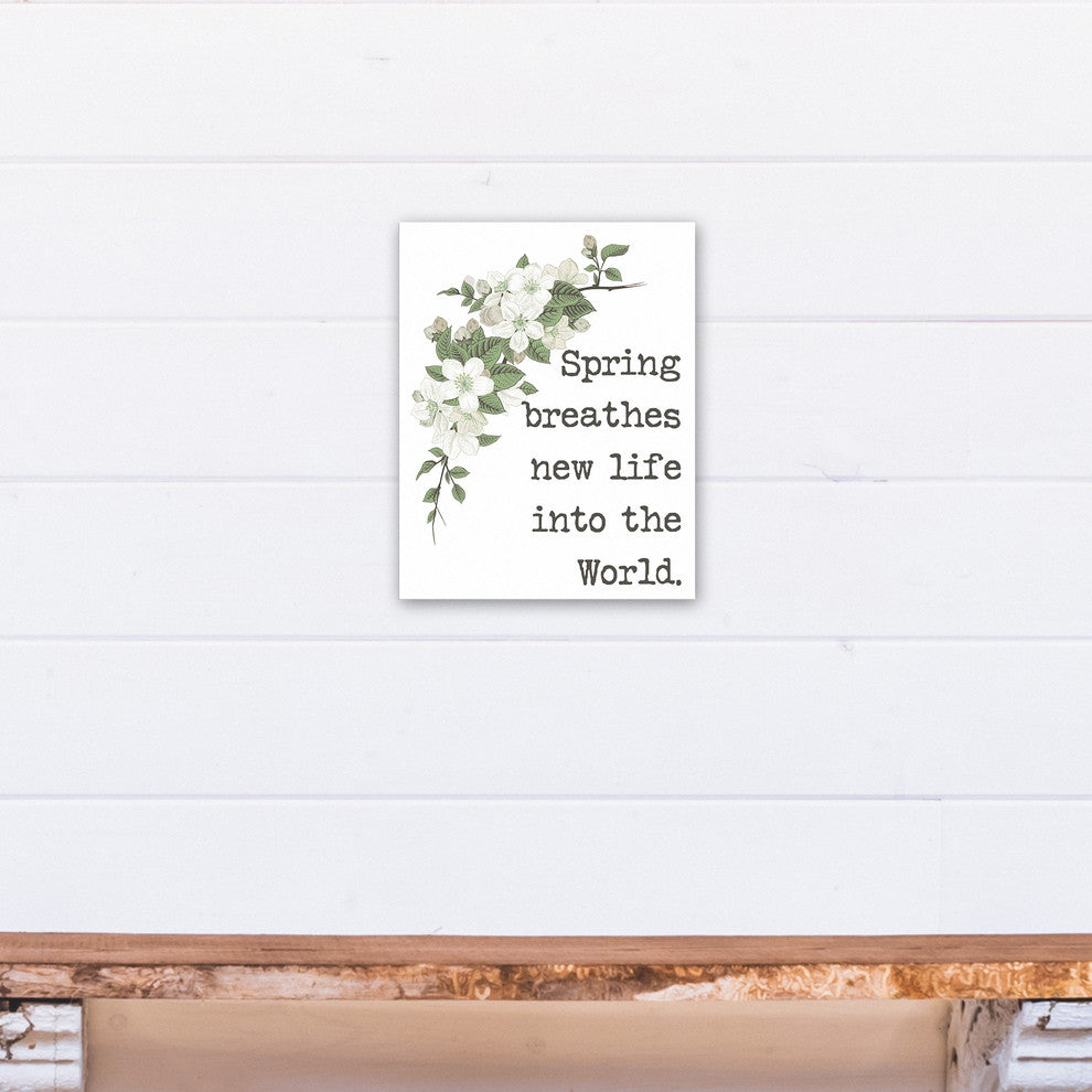 Spring Breathes New Life Graphic Art Print on Canvas