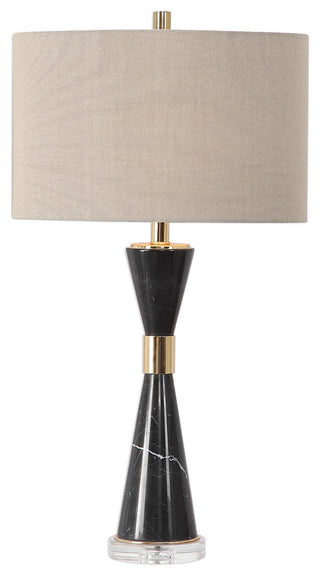 Alastair Black Marble Table Lamp