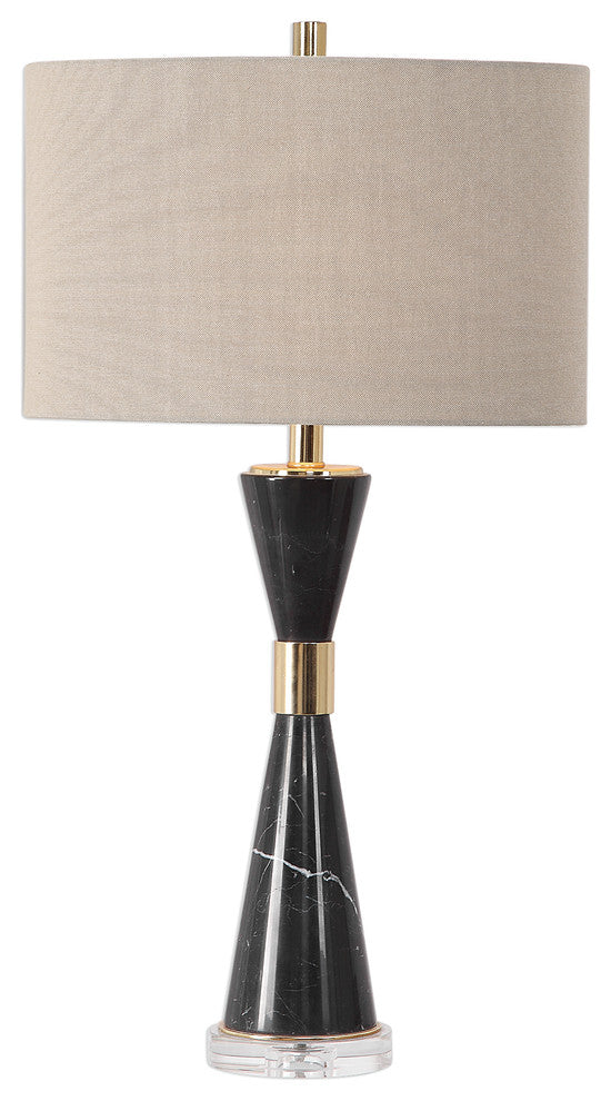 Alastair Black Marble Table Lamp