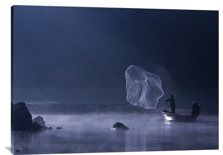 "Capture The Light" Stretched Canvas Giclee by Nunu Rizani, 40x28"