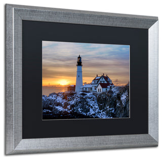Blanchette Photography 'Maine Classic', Silver Frame, Black Matte, 20"x16"