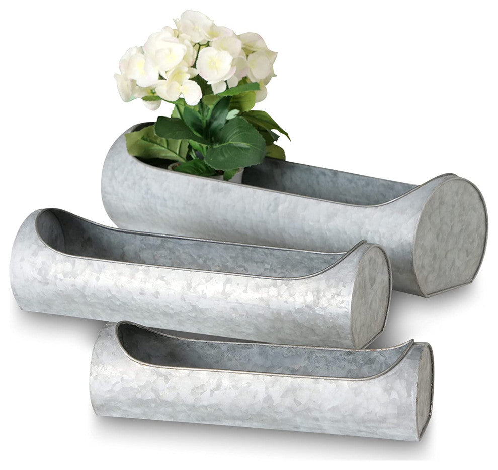 3 Piece Trough Planter Set