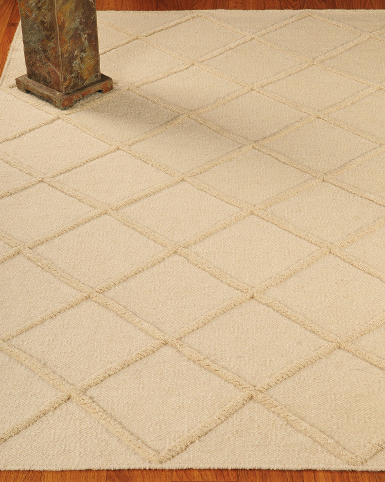 "Century City" Morrocan Wool Rug, 100% Natural Fiber, Hand Woven, 4' X 6'