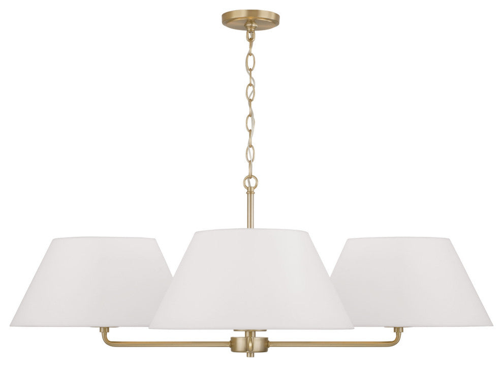 Capital Lighting 453241 Parson 4 Light 39"W Chandelier - Matte Brass