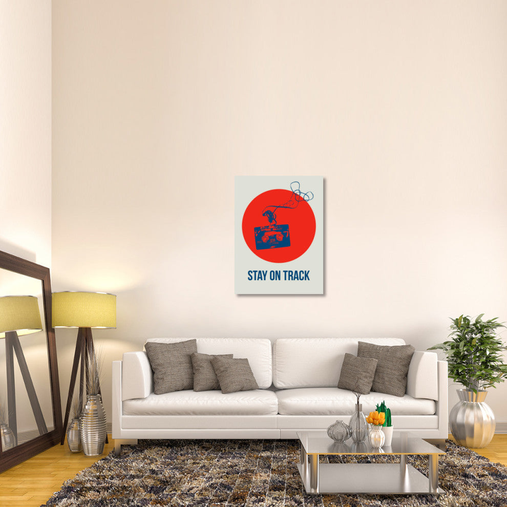 "Stay On Track Circle Poster 1" Fine Art Print