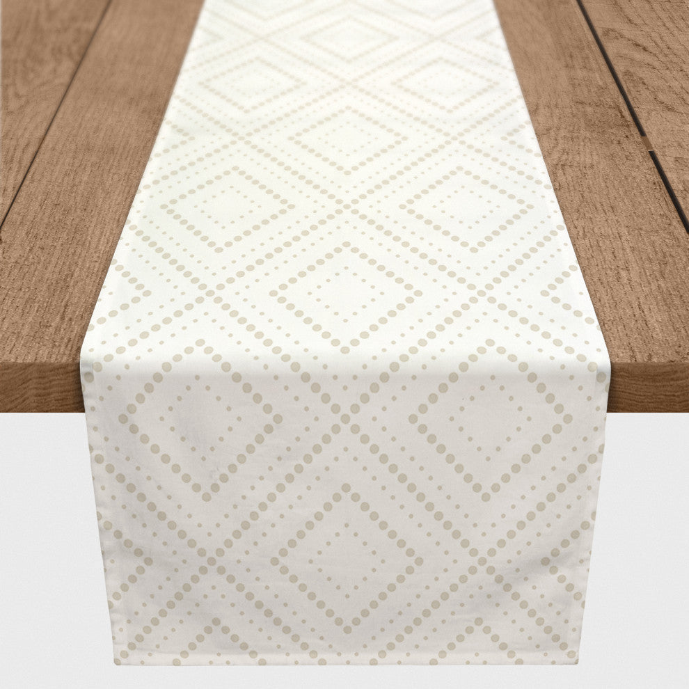 Dotted Diamonds 16x90 Cotton Twill Runner