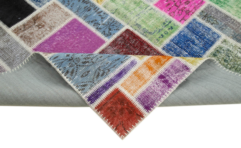 Rug N Carpet - Handmade Oriental 5' 8" x 7' 10" Vintage Patchwork Area Rug