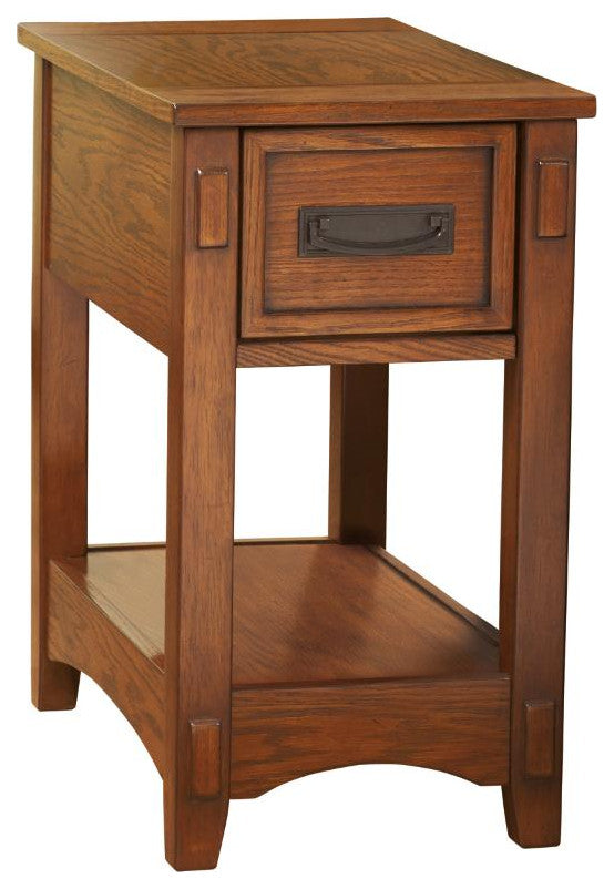 Breegin Contemporary Brown Chair Side End Table