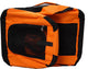 Folding Zippered Vista View House Pet Crate, Orange, Large