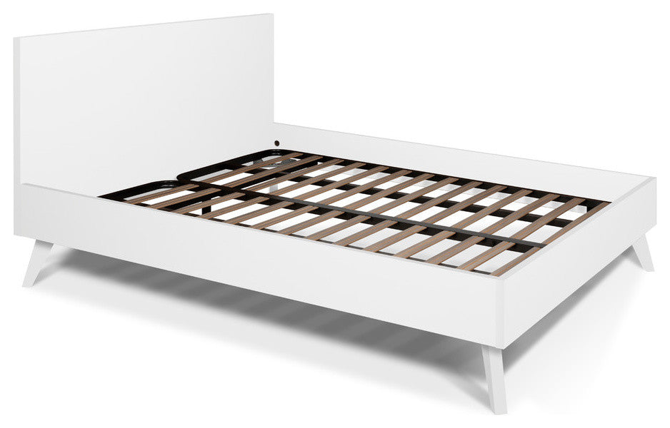 Mara Queen Bed, Pure White