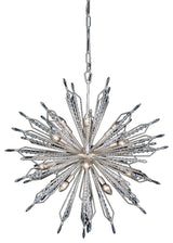 Varaluz Orbital Medium 12-Lt Pendant, Gold Dust