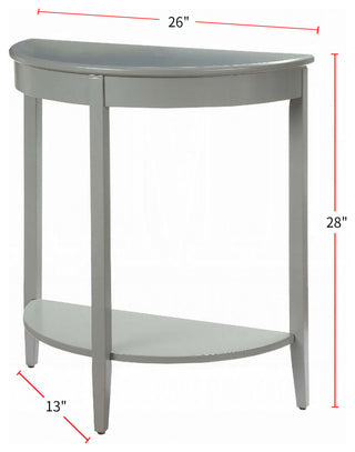 Console Table with Shelf, Gray