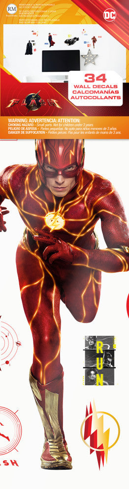 The Flash Movie Super Heroes Set Wall Decals