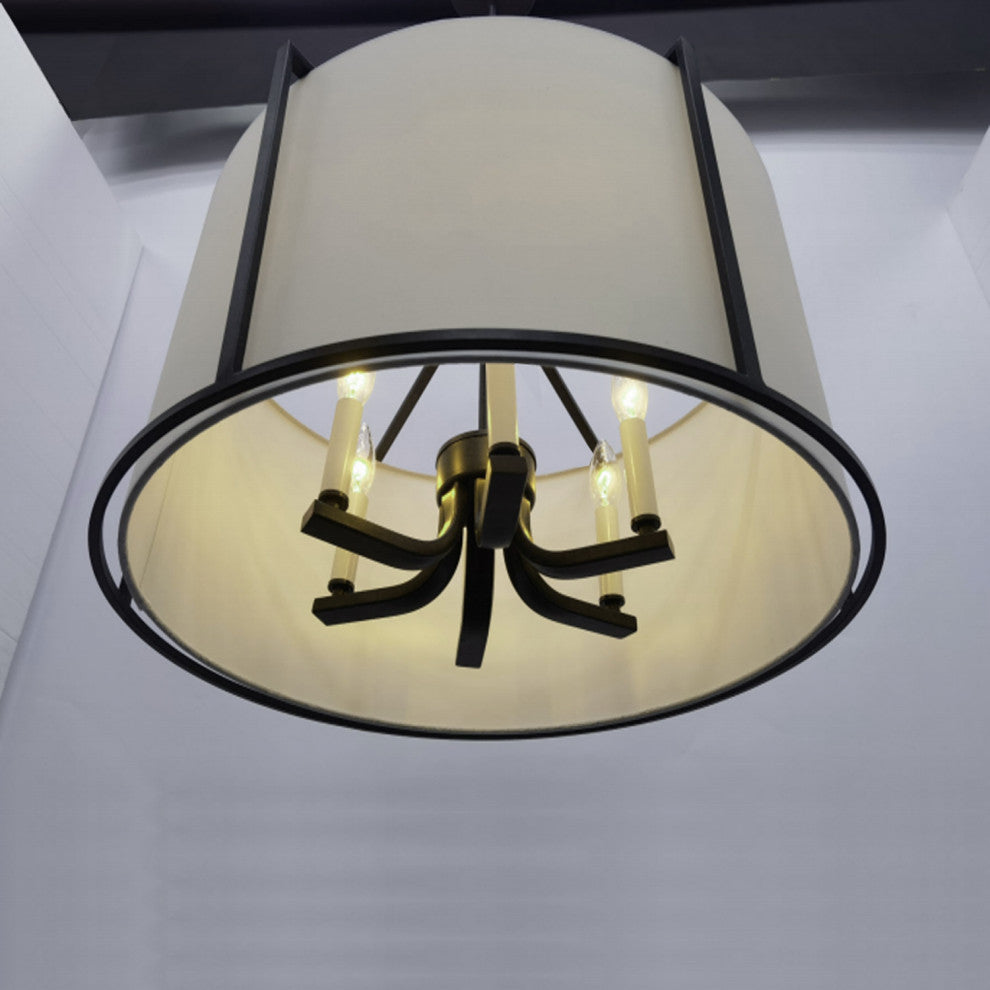 Carlyn 6 Light Black Pendant