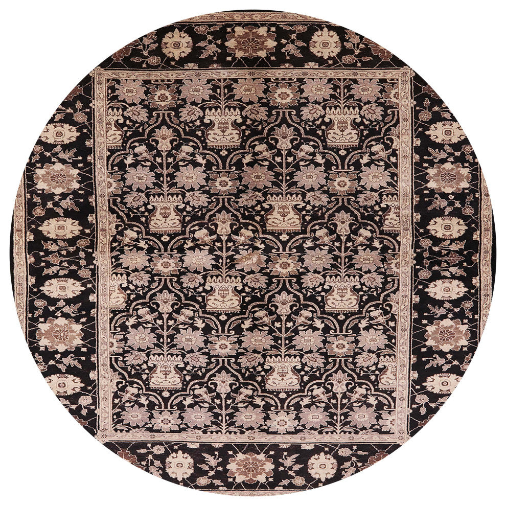 Ahgly Company Indoor Round Mid-Century Modern Area Rugs, 5' Round
