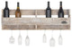 Brown Farmhouse Wall Wine Rack