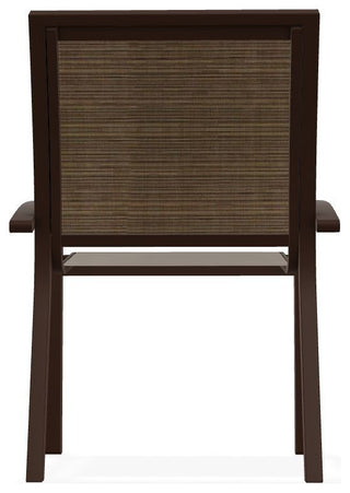 Kendall Sling Stackable Outdoor Dining Chair, Bark/Kona