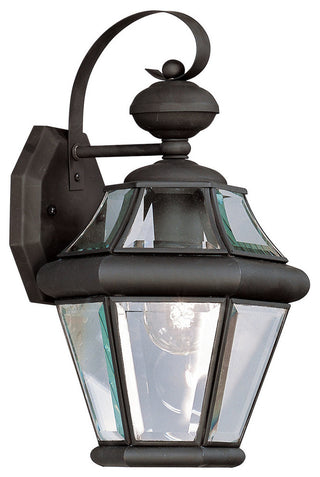 Georgetown Outdoor Wall Lantern, Black