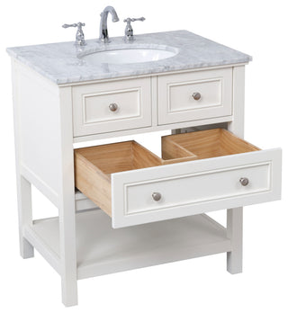 Matilda 30" Single Bathroom Vanity Set, White
