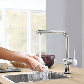 Grohe 30 300 Minta Pull-Out Spray Kitchen Faucet - Brushed Cool Sunrise
