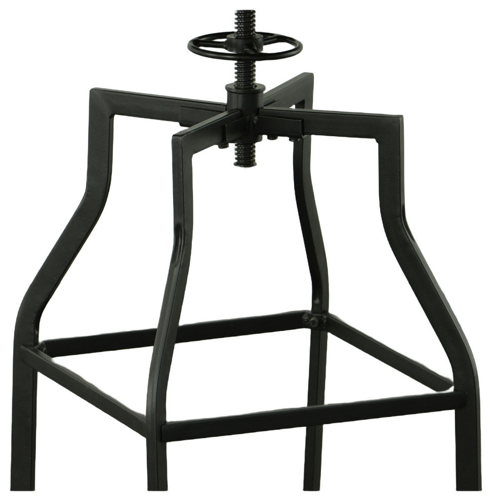 Marais Adjustable Barstool - Harvest Oak/Black