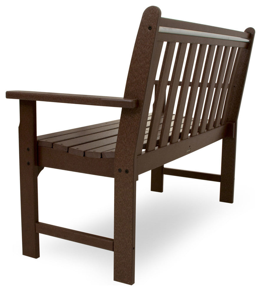 Polywood Vineyard 48" Bench, Mahogany