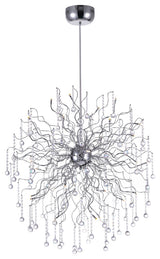 Cherry Blossom 32 Light Chandelier With Chrome Finish