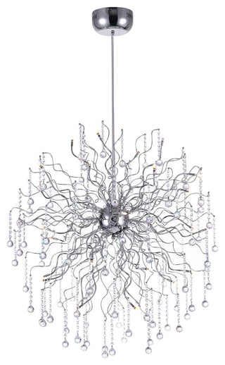 Cherry Blossom 32 Light Chandelier With Chrome Finish