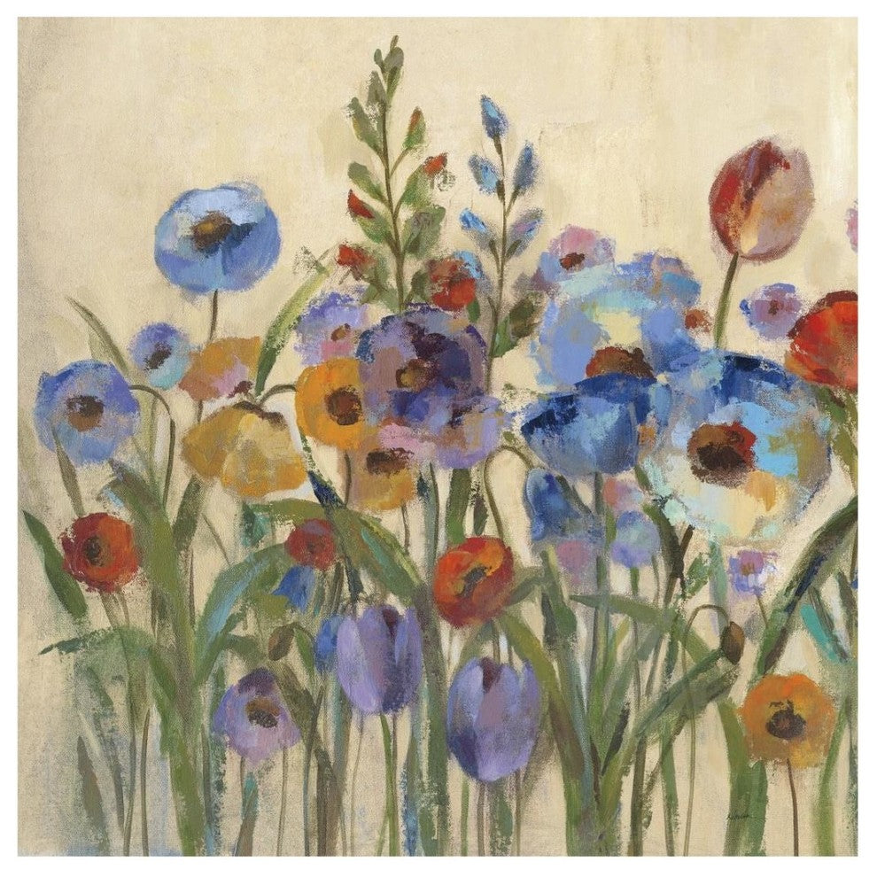 "Sunrise Garden II" Digital Paper Print by Silvia Vassileva, 32"x32"
