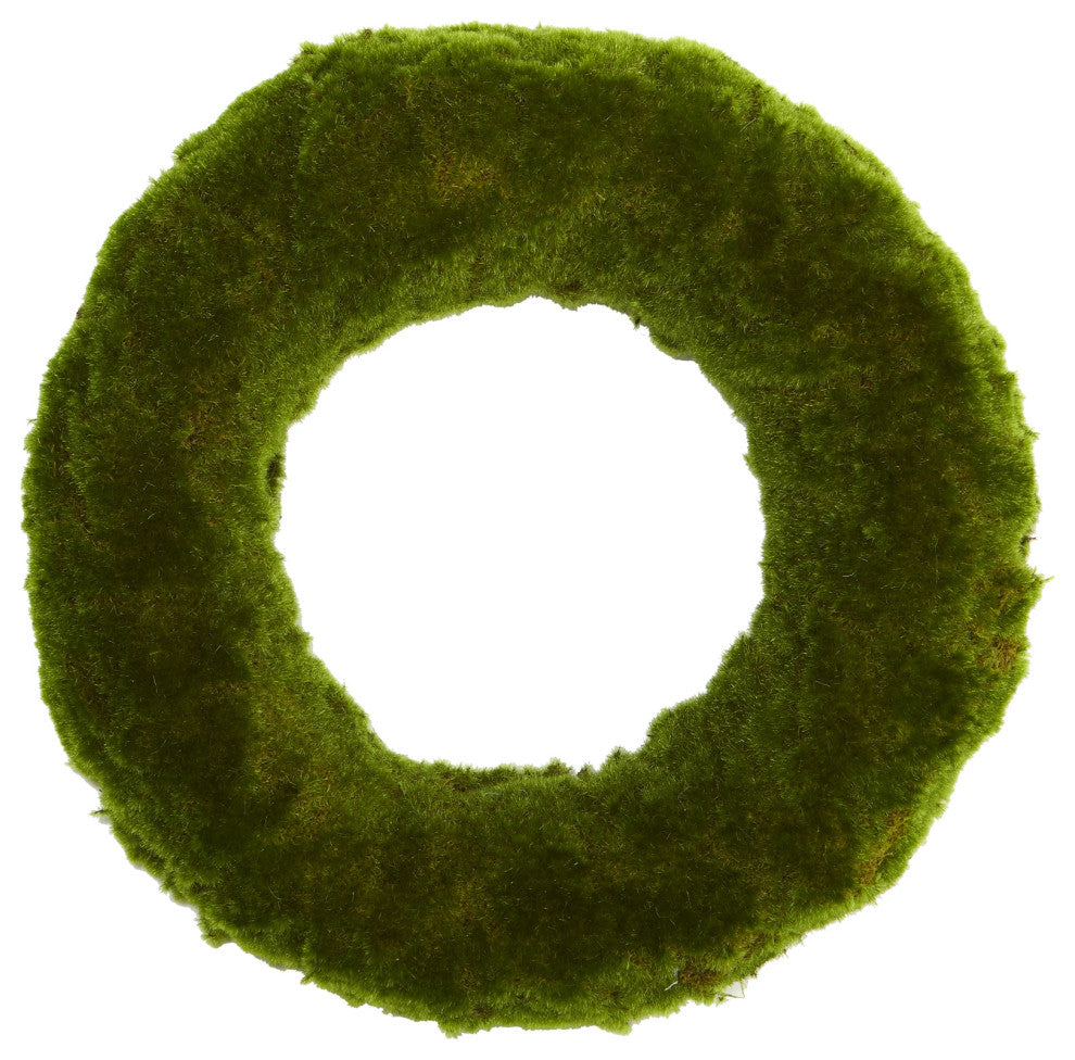 Nearly Natural 18ï¿½ Moss Artificial Wreath