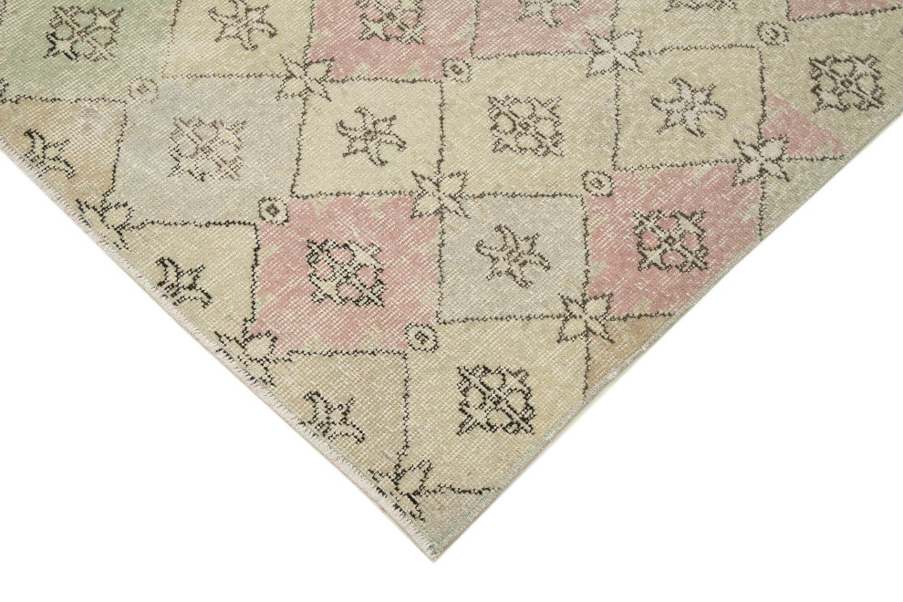 Rug N Carpet - Handwoven Turkish 5' 0'' x 8' 6'' Antique Vintage Rug