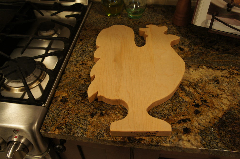 Rooster Hard Maple Cutting Board
