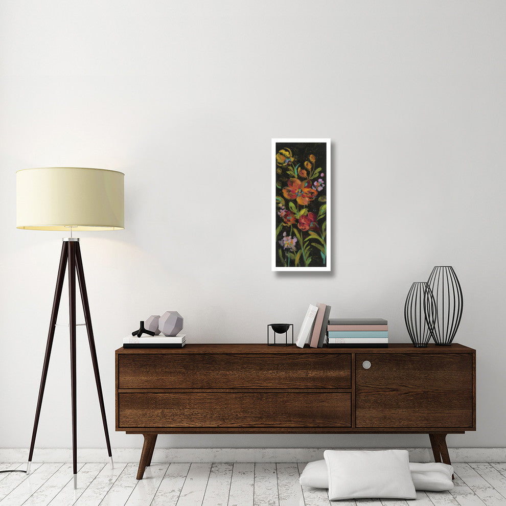 "July Garden Trio I" Digital Paper Print by Silvia Vassileva, 14"x32"