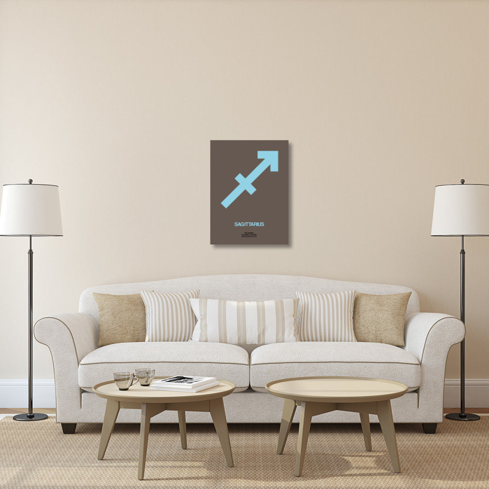 "Sagittarius Zodiac Sign Blue" Fine Art Print