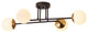 Modern Ceiling Light Flush Mount Chandelier, 4-Light